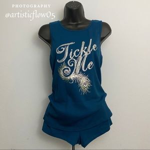 NEW! Cacique Blue Tickle Me Sleep Set NWOT